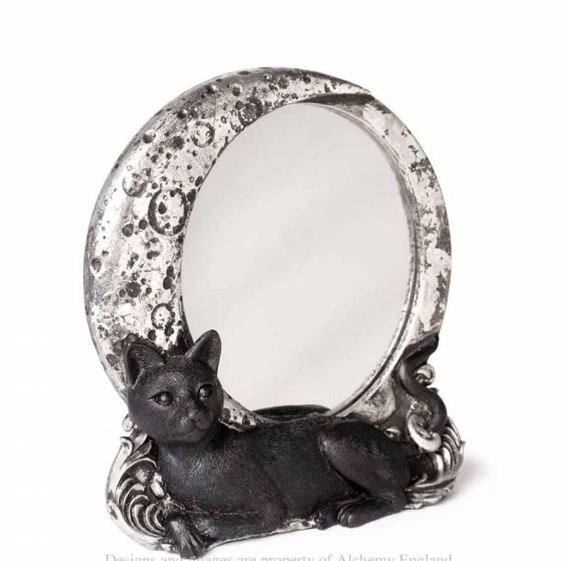 Cat and Moon Mirror