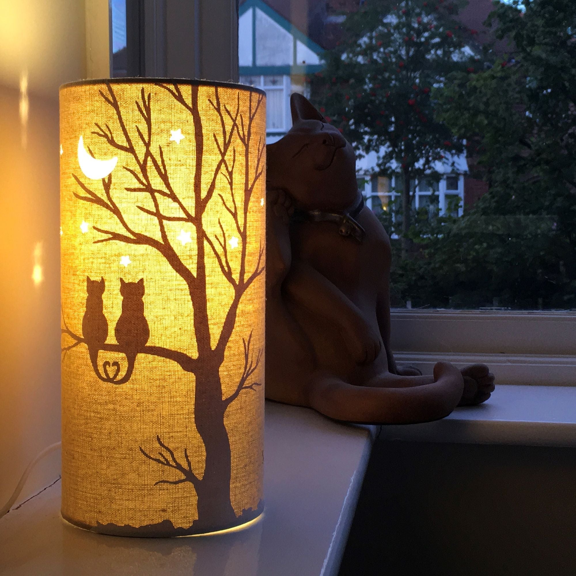 Moonlight Cats Table Lamp