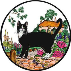 小屋花园猫窗贴