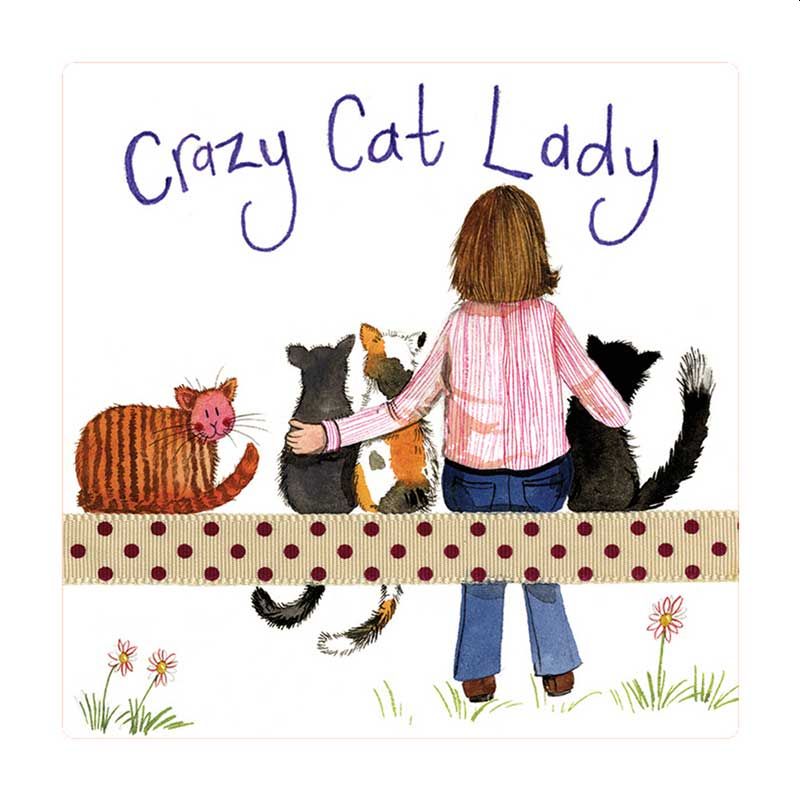 Posavasos Crazy Cat Lady