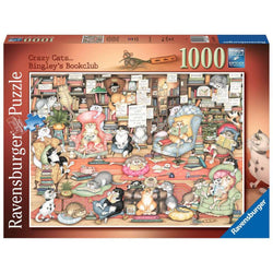 Crazy Cats Bingleys Bookclub 1000 Piece Jigsaw
