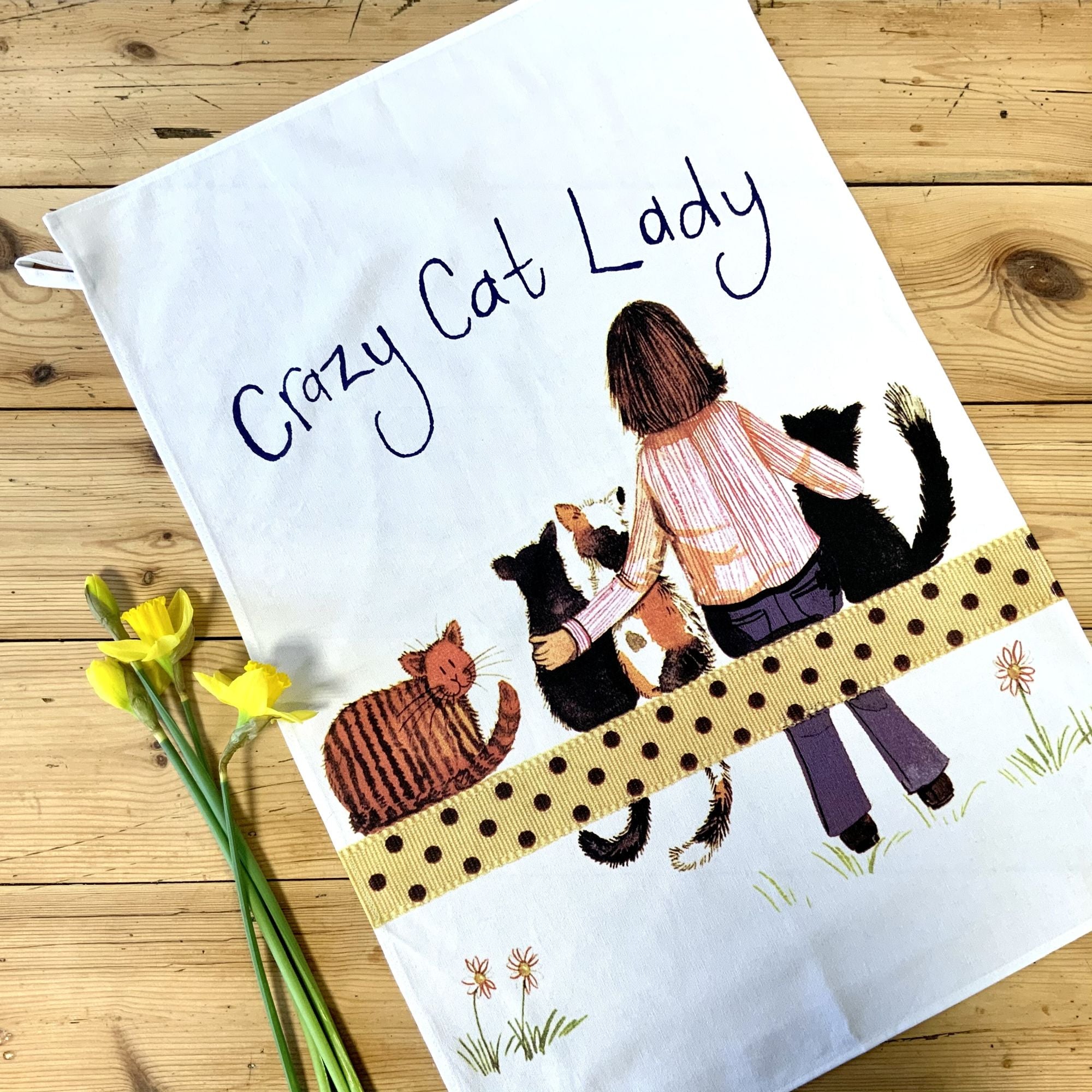 Paño de cocina Crazy Cat Lady