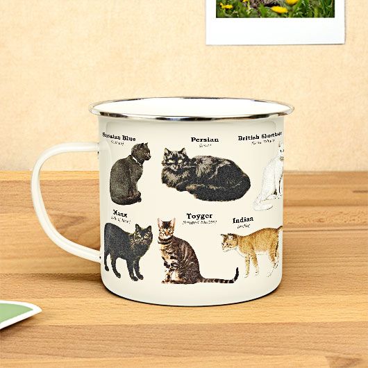 Cat Breed Enamel Mug