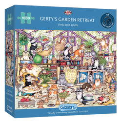 Gerty's Garden Retreat Crazy Cats 1000 片拼图