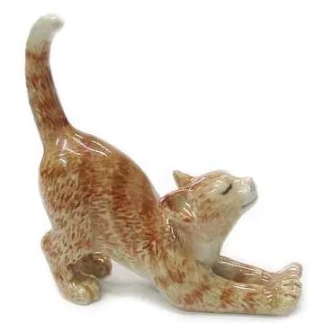 Gatito Jengibre Miniatura Porcelana
