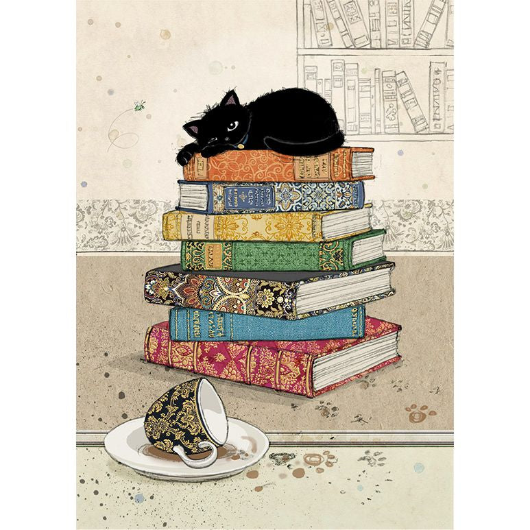 Table Kitty Blank Card by Bug Art / Jane Crowther – The Cat Gallery