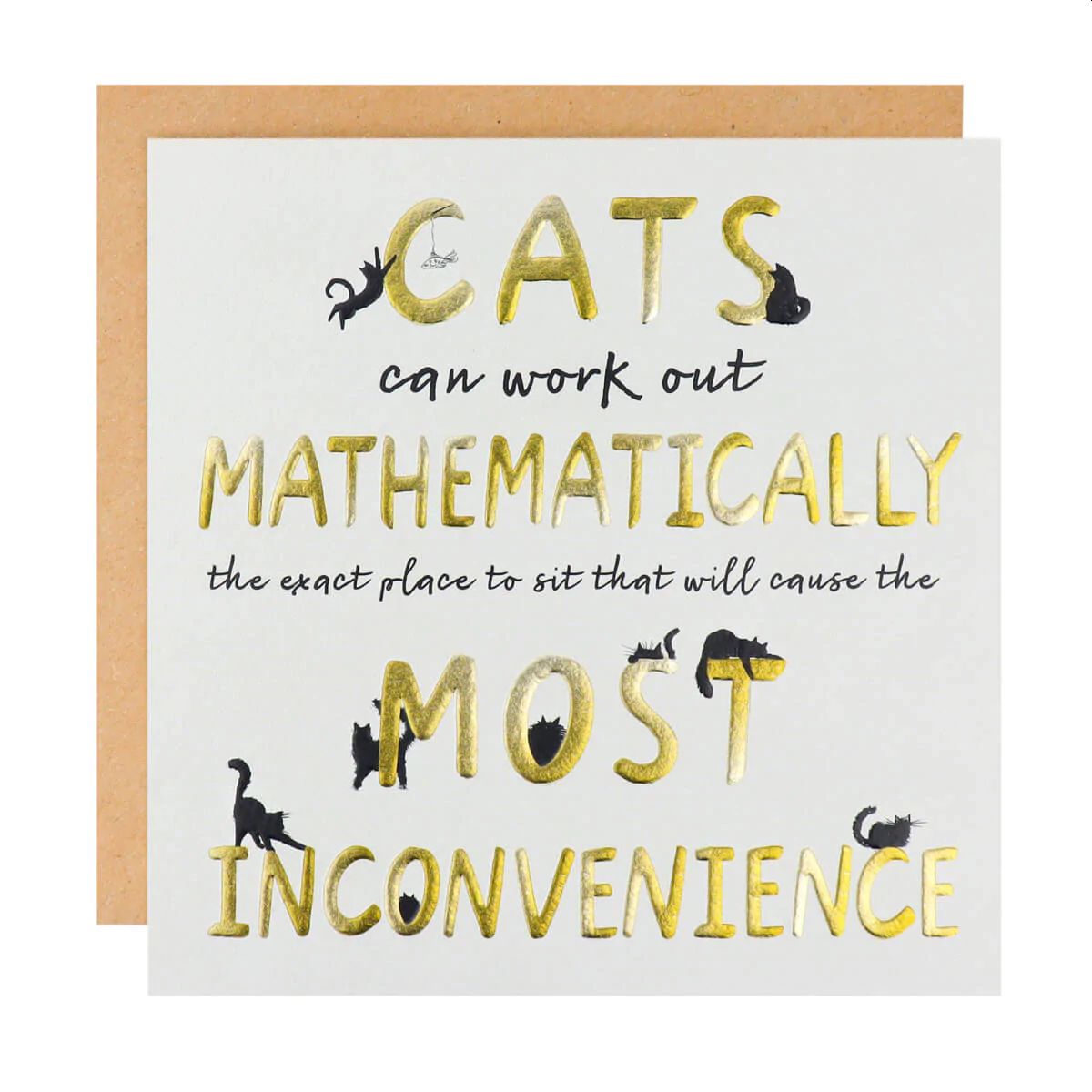 Inconvenient Cats Card (Battersea)