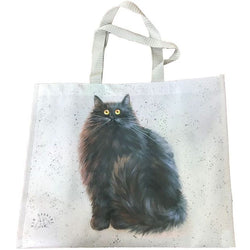 Bolsos de compras con diseño de gato de Kim Haskins, paquete de 2