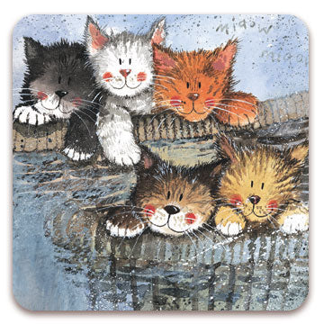 Kittens Greetings Card by Alex Clark
