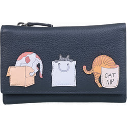 Kitty Chaos Tri-fold Leather purse