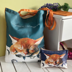 25% OFF Ginger Cat Packable Cotton Bag