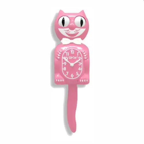 Pink Satin Kit Cat Klock