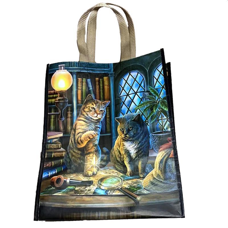 Purrlock Holmes 猫设计购物袋，回收利用