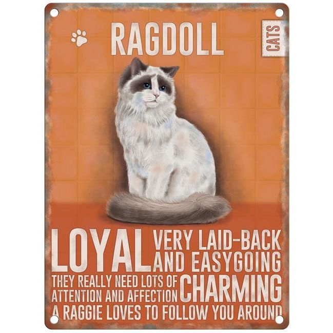 Ragdoll Cat Metal Dangler