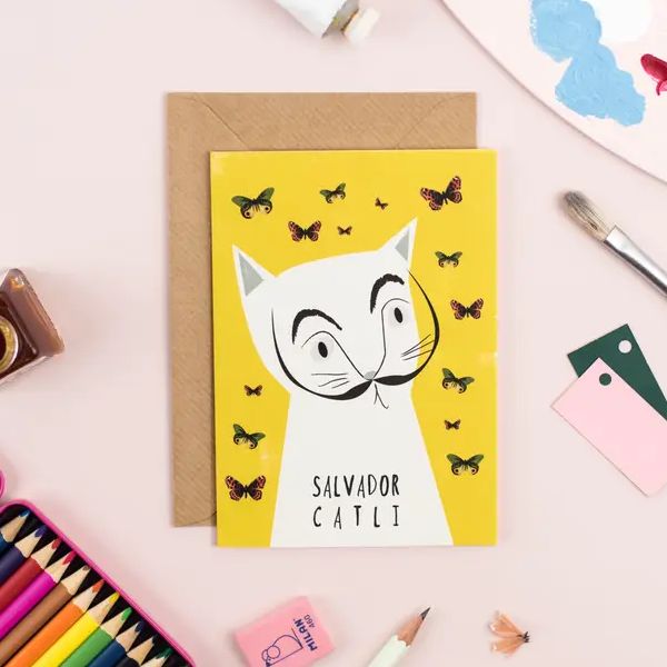 猫艺术卡片，Salvador Catli
