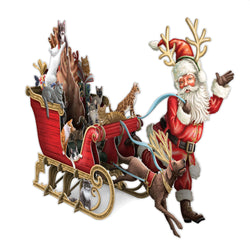 Santa's Sleigh Pop-up Christmas Card