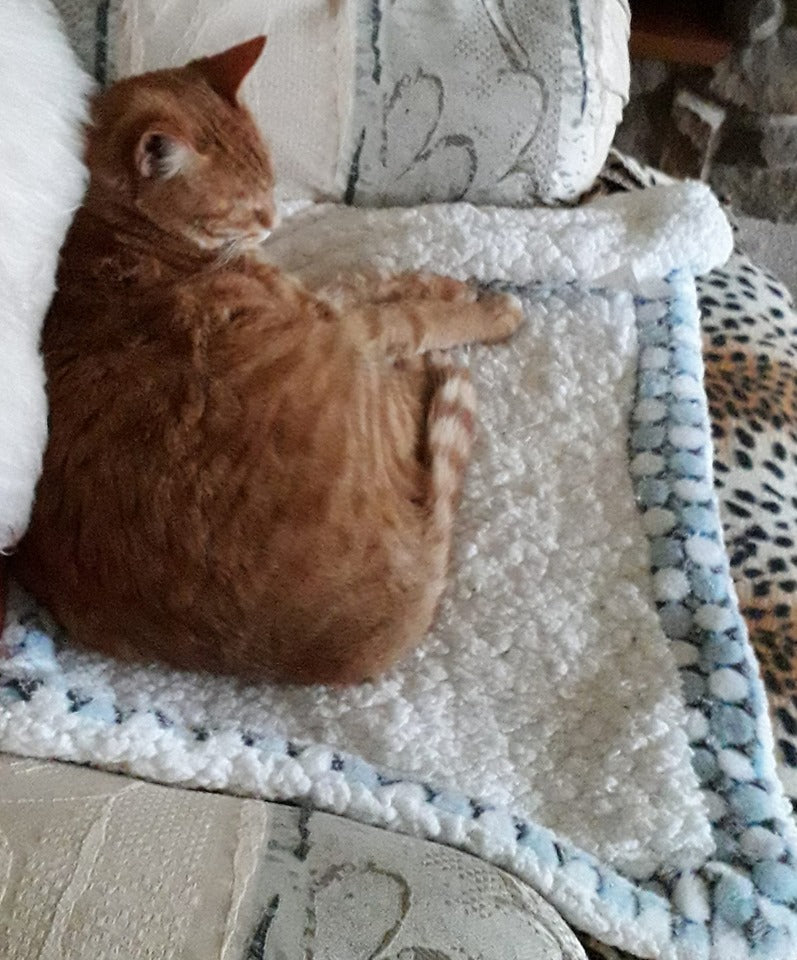 Manta de lujo para mascotas con copos de nieve