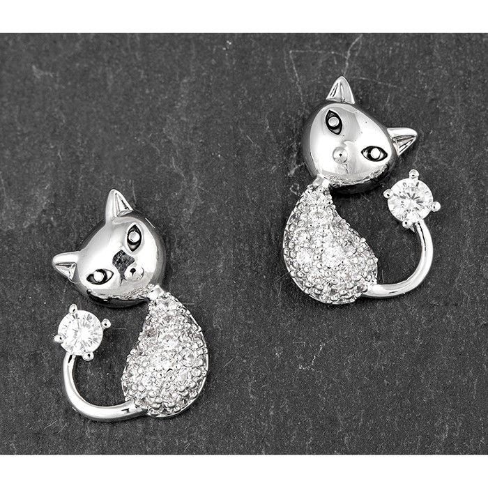 Sparkly Cat Ear Studs