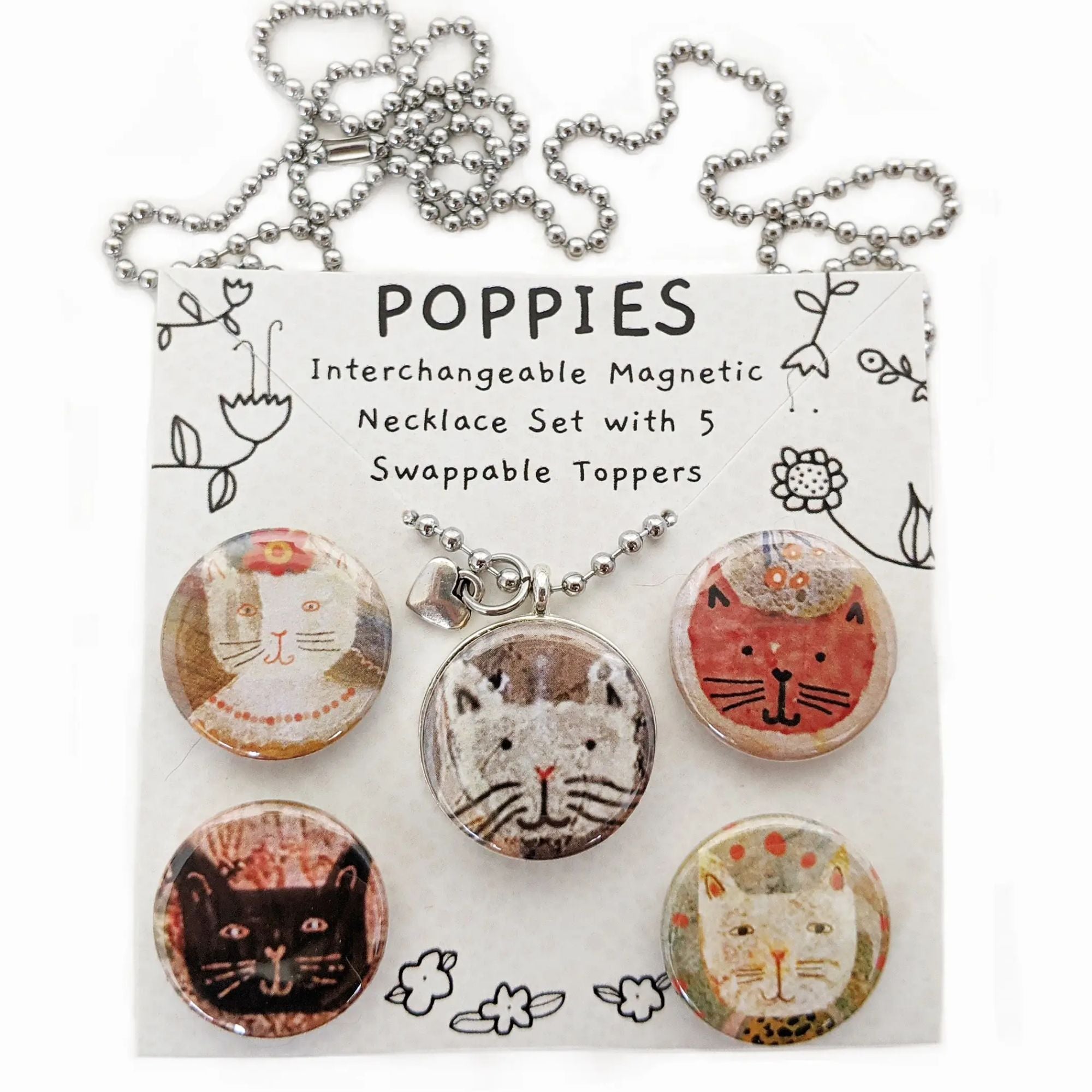 Kitty Magnetic Necklace Set