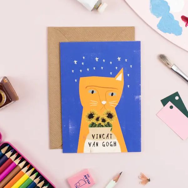 Vincat Van Gogh Art Card