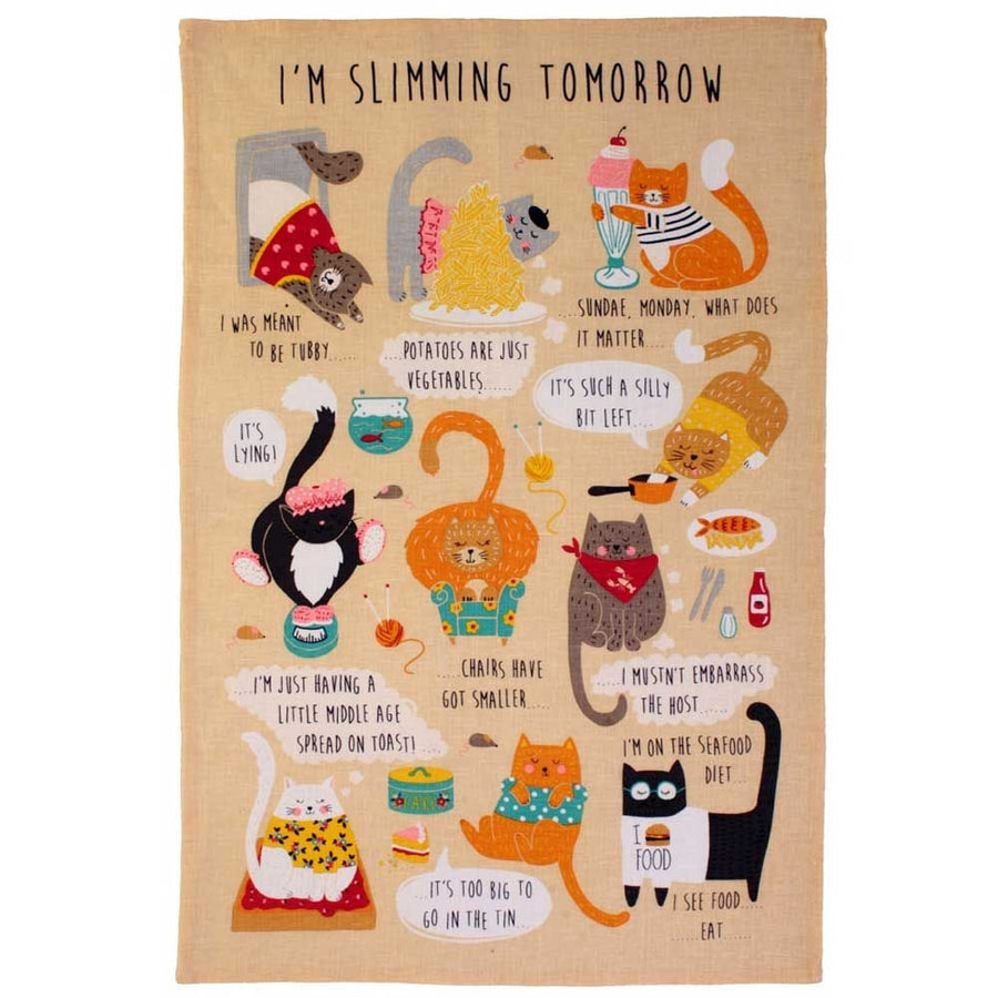 Im Slimming Tomorrow 棉质茶巾