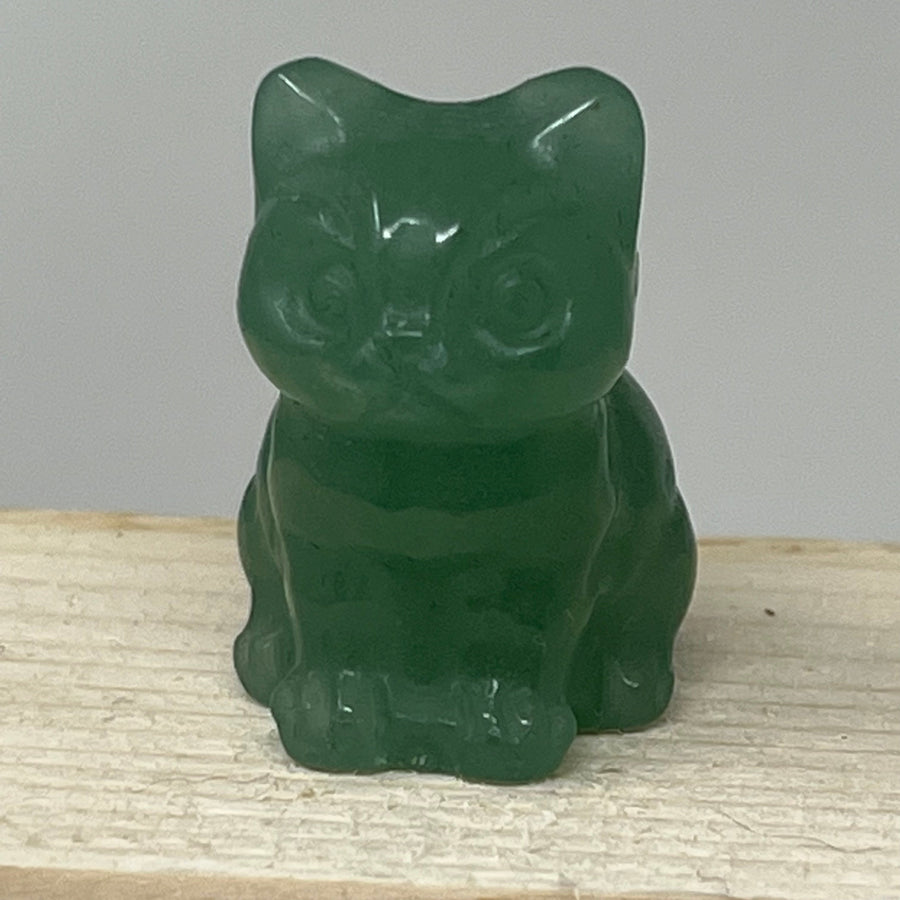 #5 绿色东陵宝石小猫五月生日石