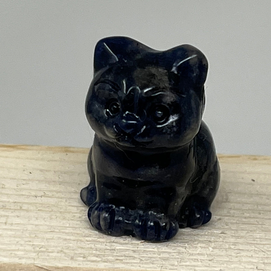 #12 方钠石小猫十二月生日石