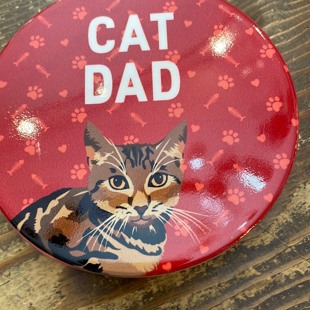 Cat Dad Coaster, Tabby