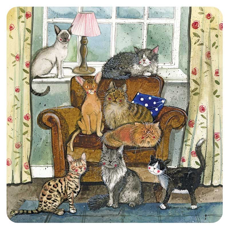 Cat House Coaster