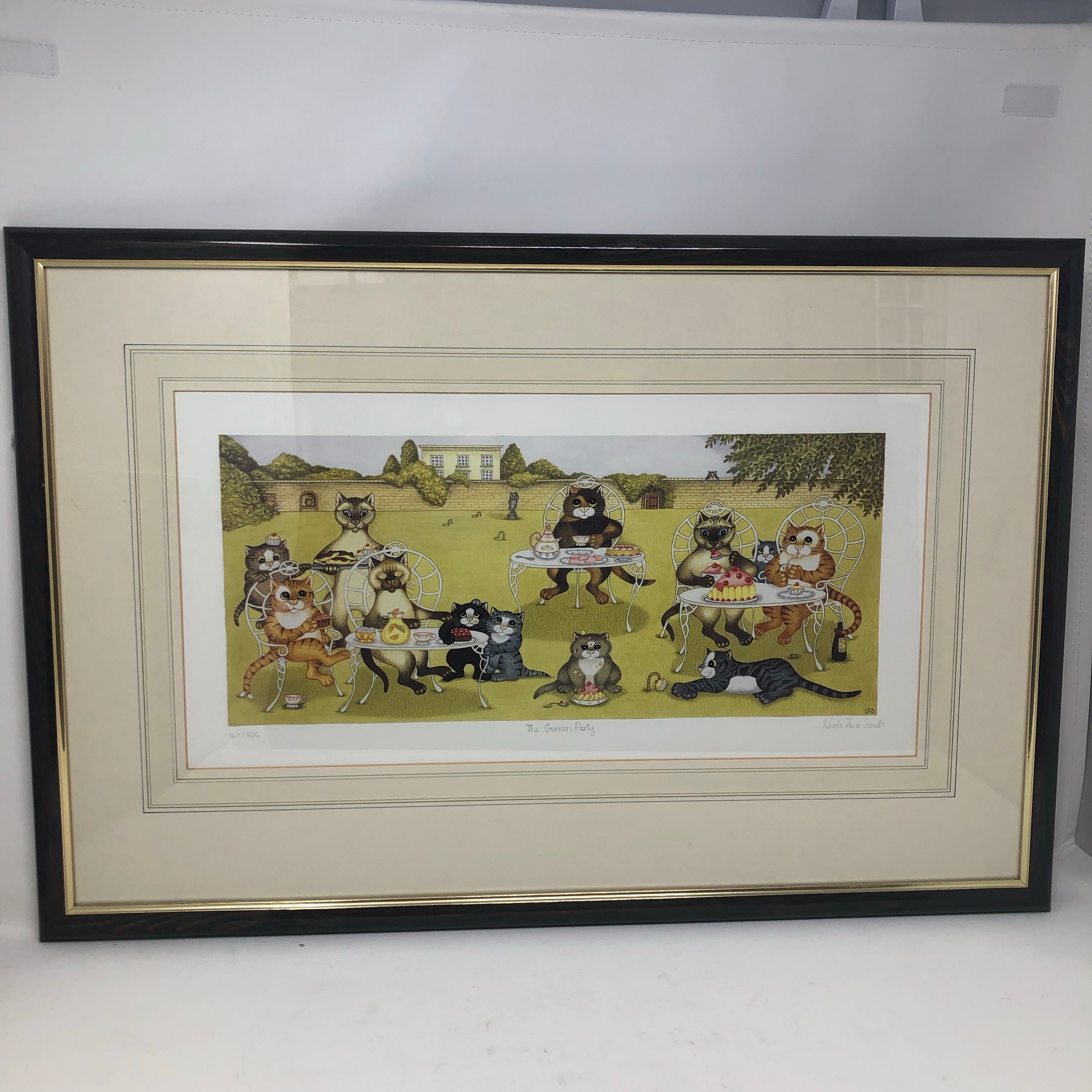 Vintage The Garden Party Limited Edition Framed Print by Linda Jane Smith