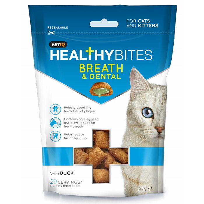 Vet Iq Healthy Bites Breath & Dental Cat Treats