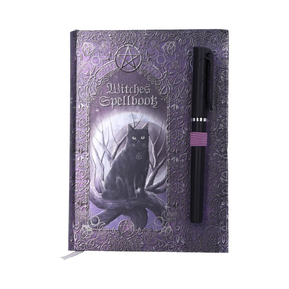 Embossed Witches Spell Book A5 Journal with Pen