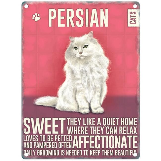 Persian Cat Metal Dangler
